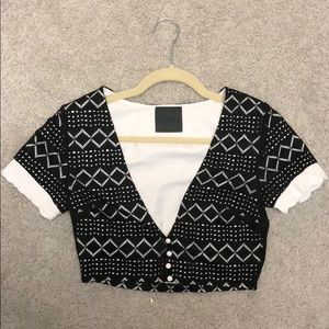 NIGHTWALKER Dress Crop Top, size: xs